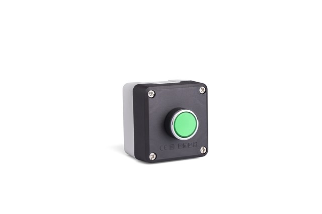 P Series Plastic 1 Hole BDDY+C3BK (NO) Black-Grey Control Box